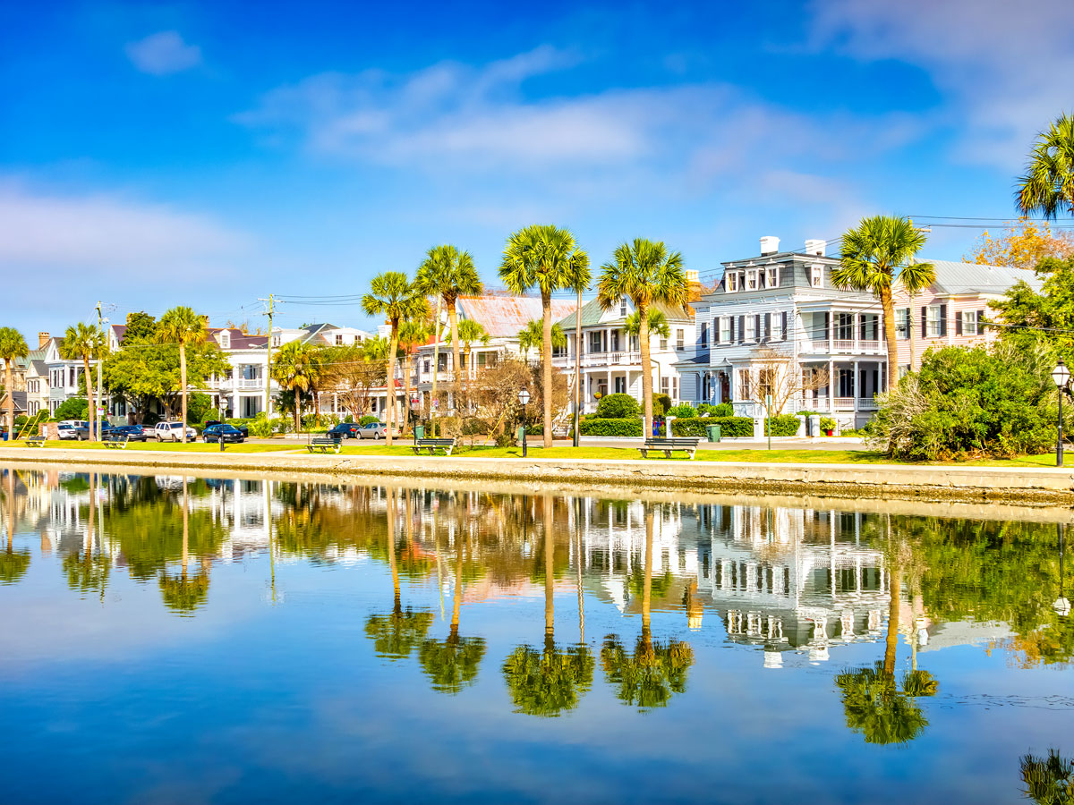 Waterfront homes in Charleston, South Carolina