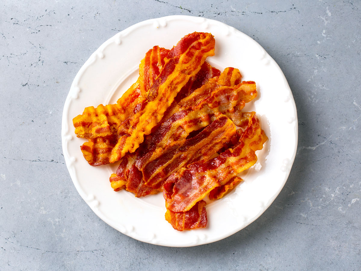 Plate of bacon