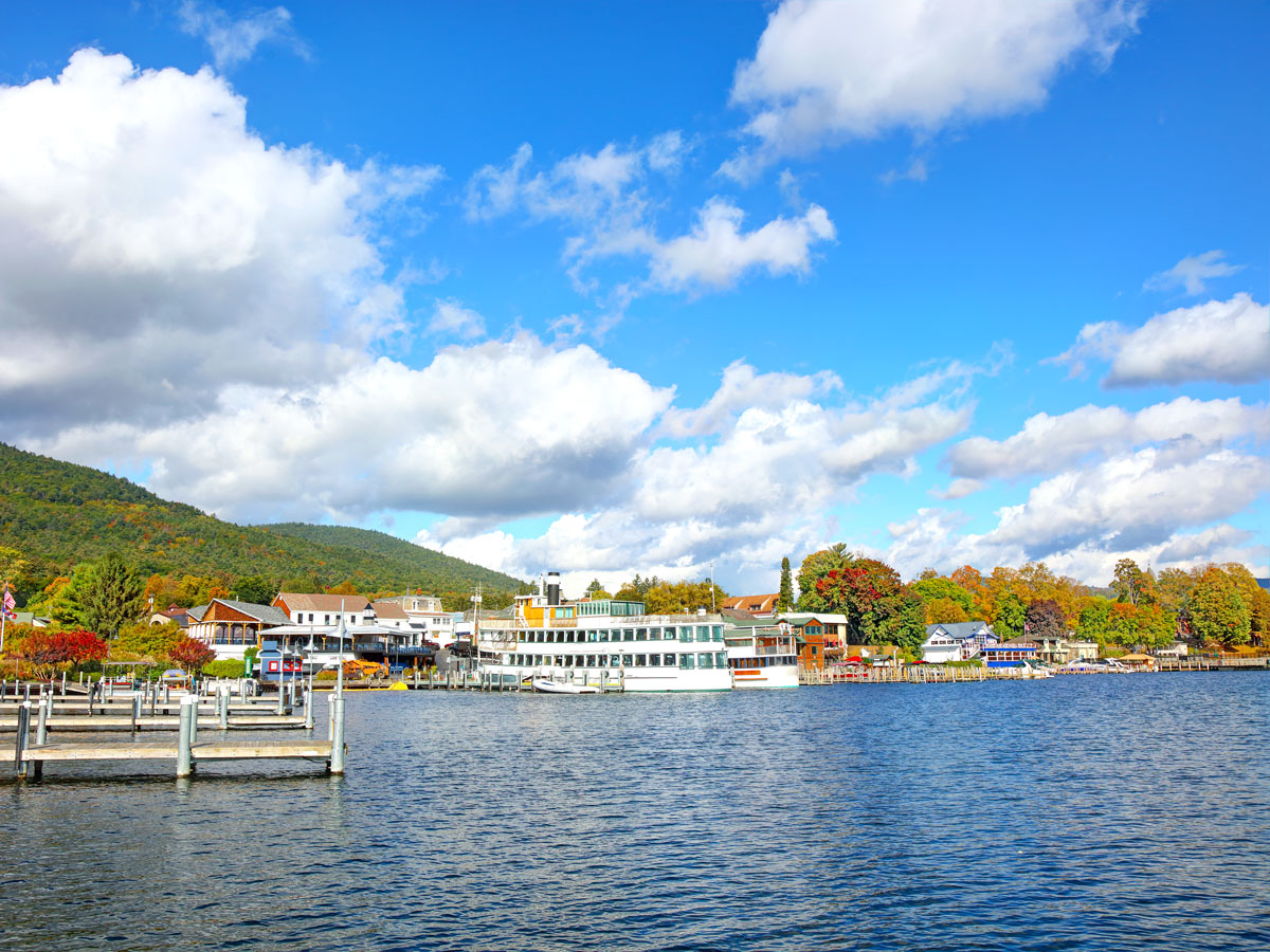 Lake George in upstate New York