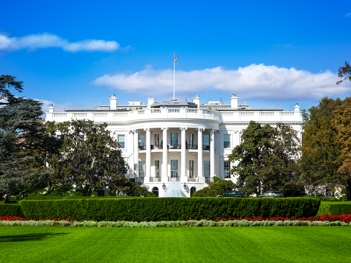 The White House in Washington, D.C., seen today