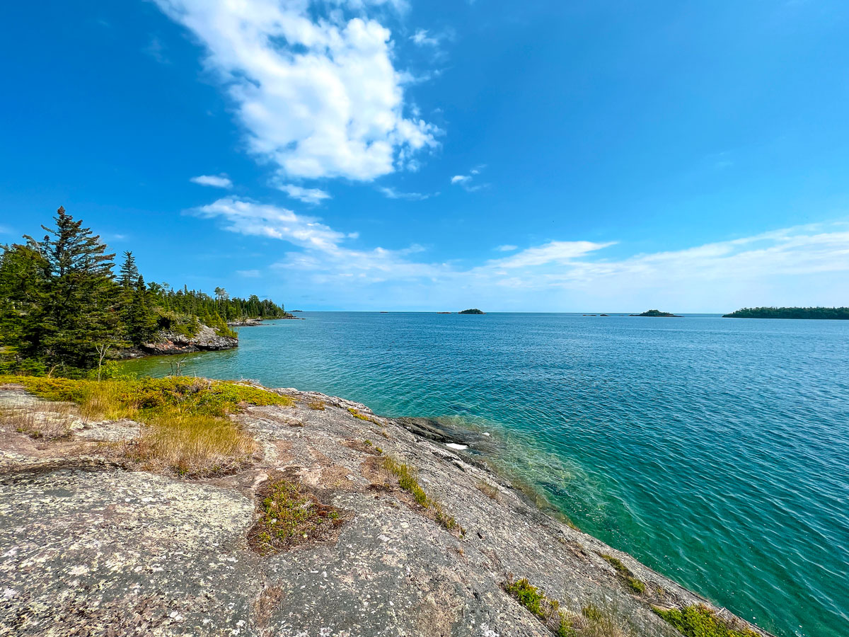Beach on Michigan's Isle Royale