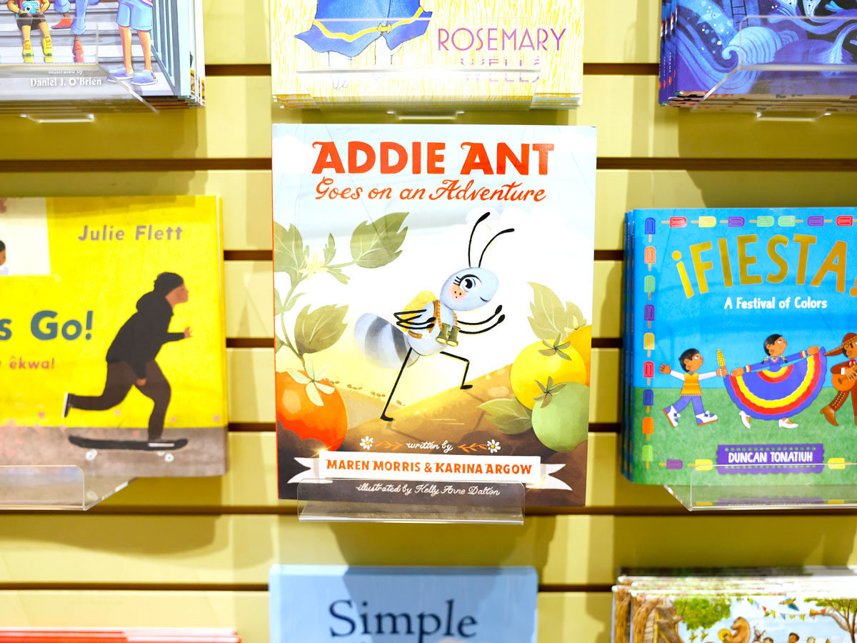 Books on display at bookstore