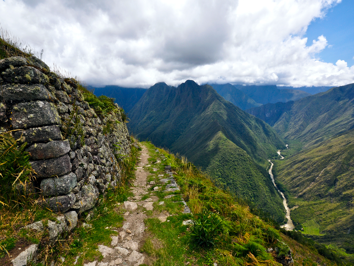 The Inca Trail in the Andes of Peru