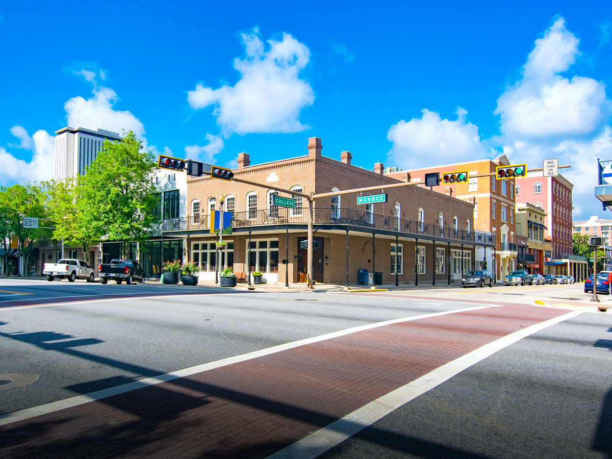 Intersection in Tallahassee, Florida