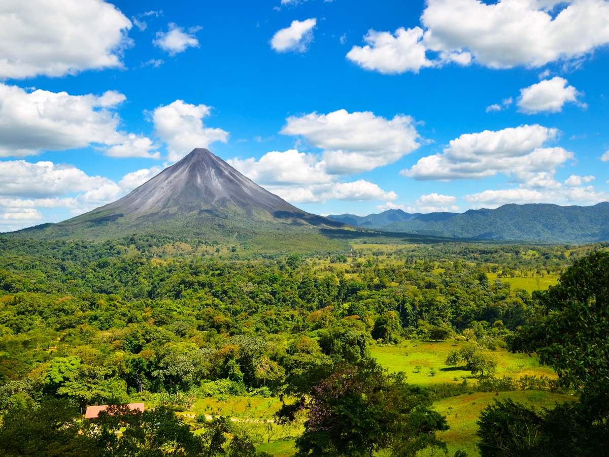 Arenal volcano in Costa Rica