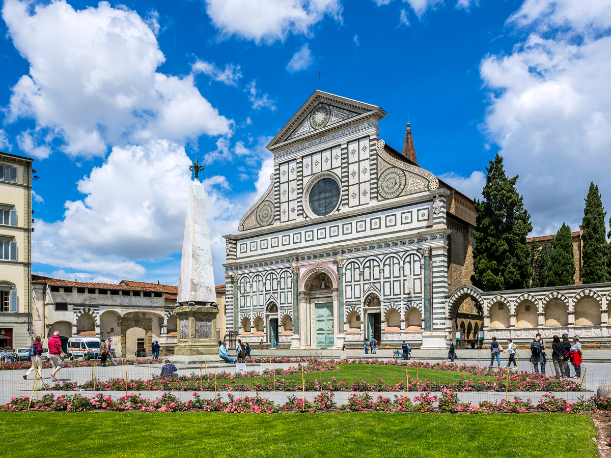 Piazza Santa Maria Novella in Florence, Italy