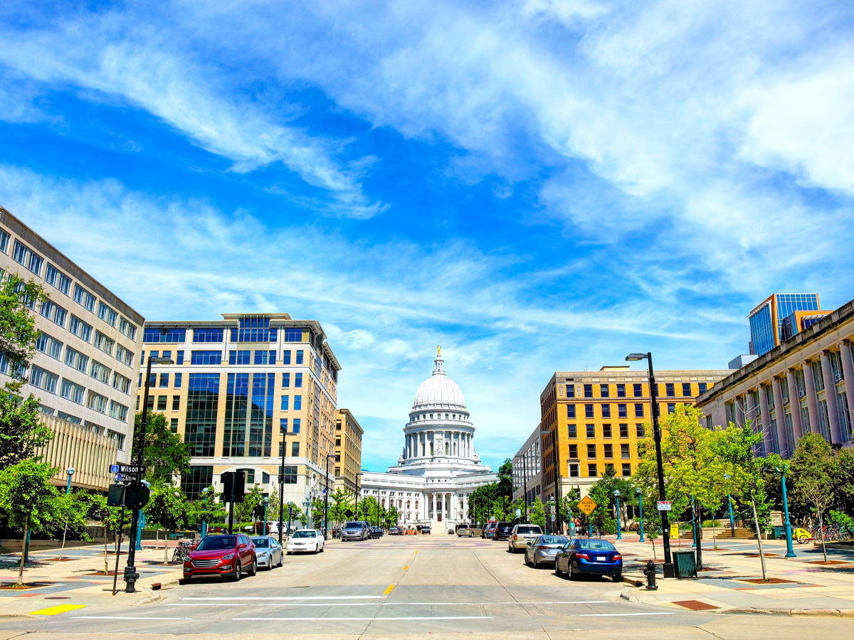 Wisconsin state capitol in Madison
