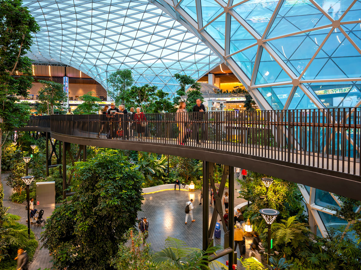 Canopy walk at Singapore Changi Airport