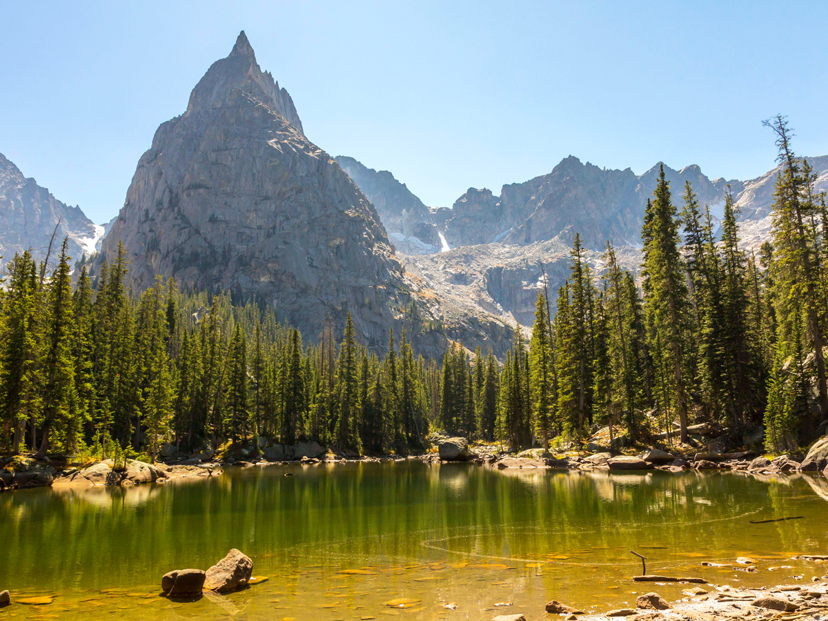 Mirror Lake on a sunny day