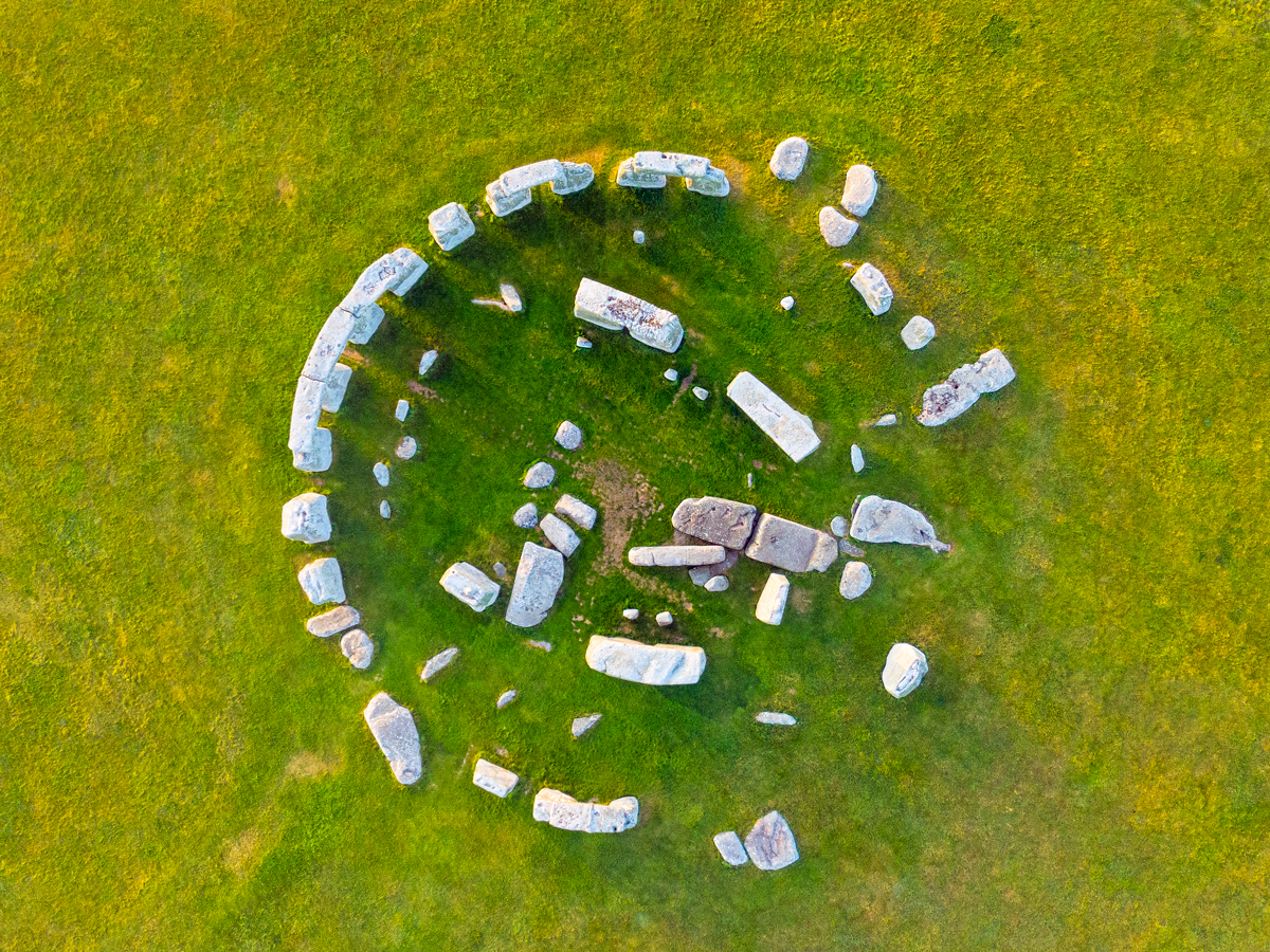 Aerial view of Stonehenge