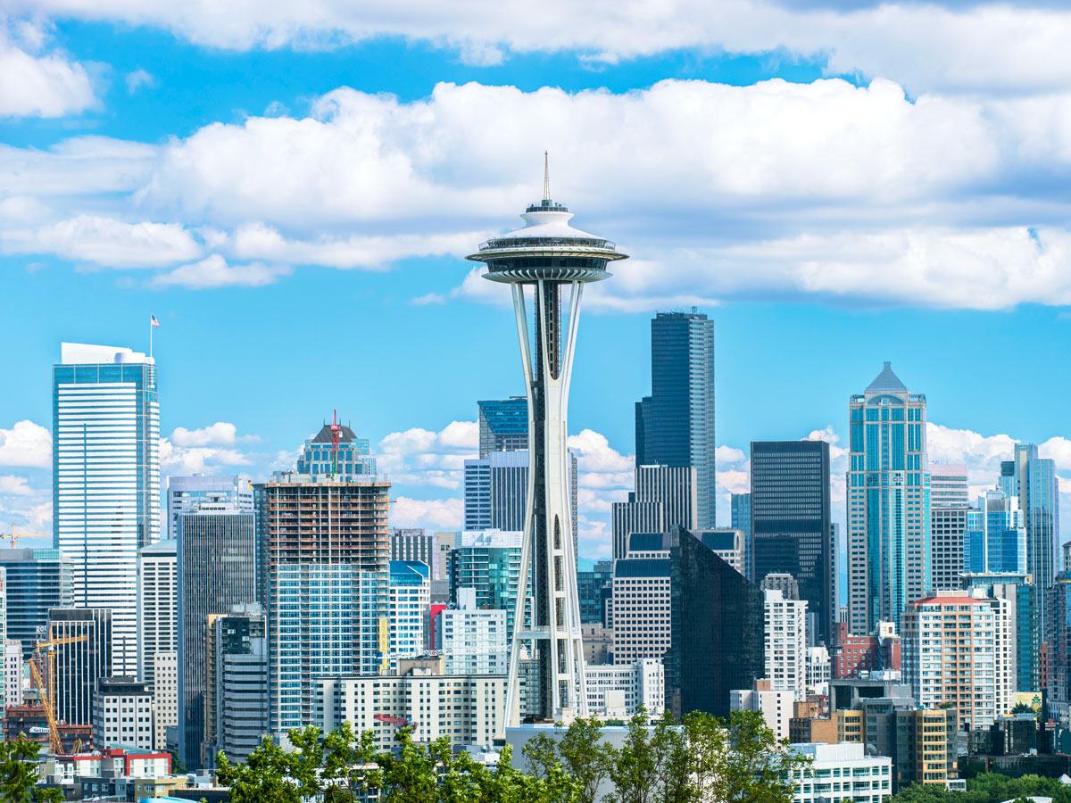 Seattle skyline with Space Needle