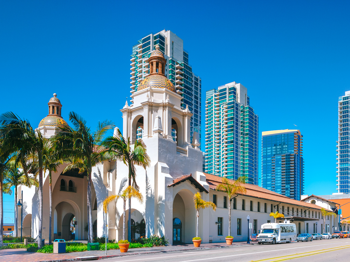 Santa Fe Depot in San Diego, California