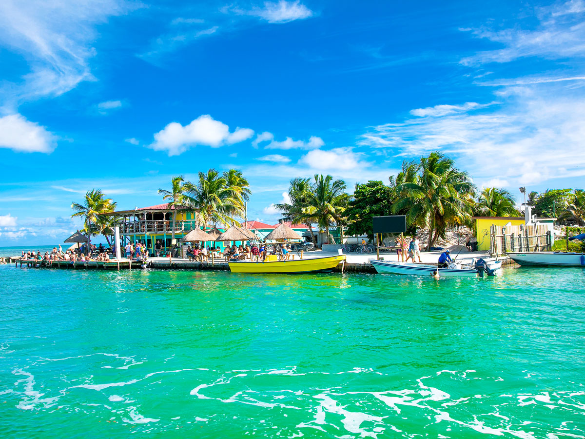 Turquoise waters off Caye Caulker, Belize