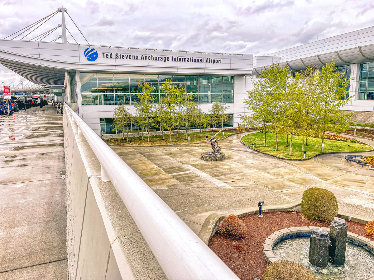 Terminal building at Ted Stevens Anchorage International Airport in Alaska
