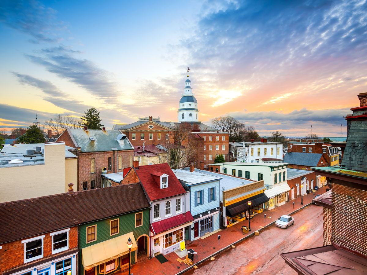 Cityscape of Annapolis, Maryland