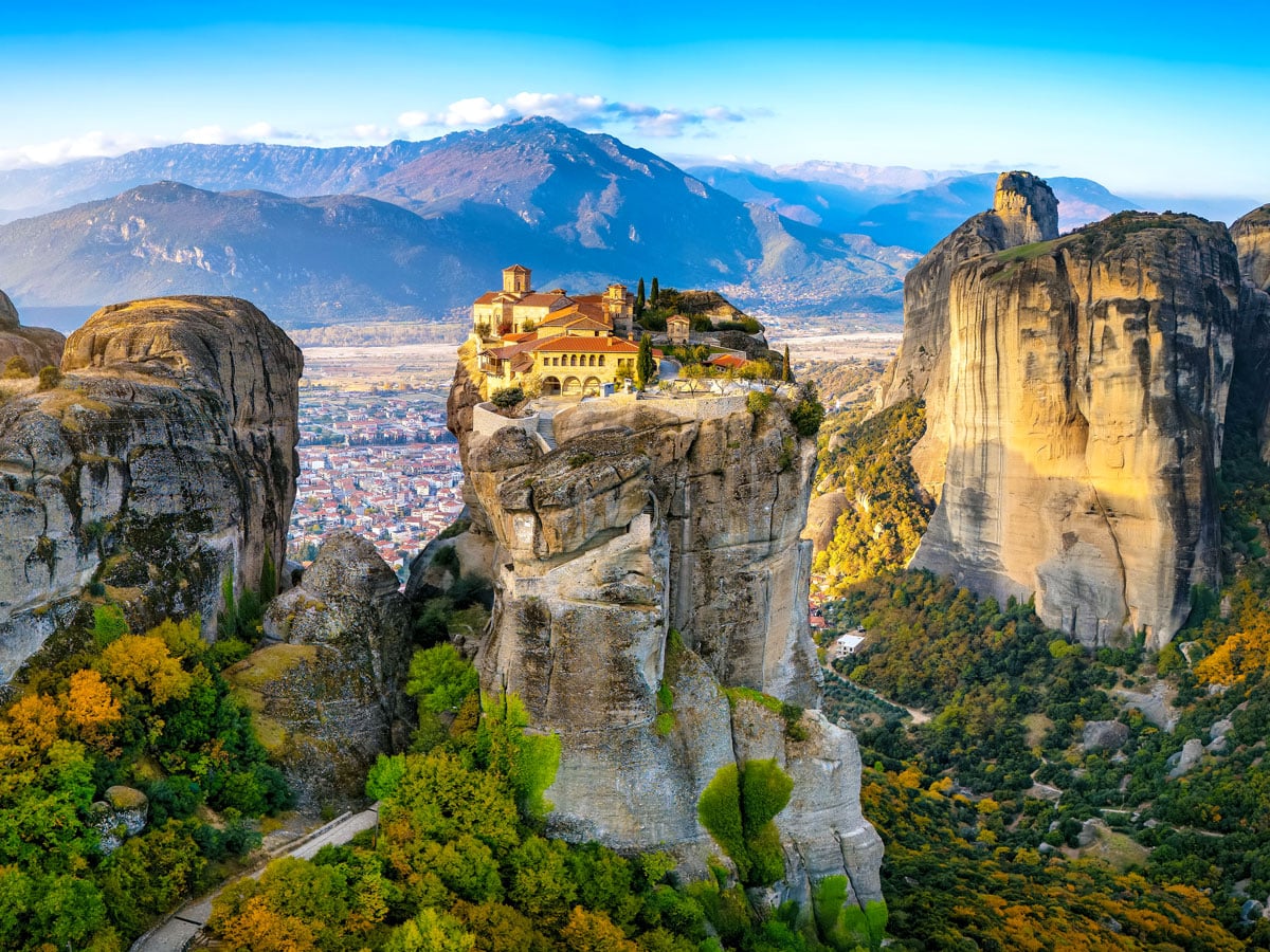Hilltop monastery of Meteora