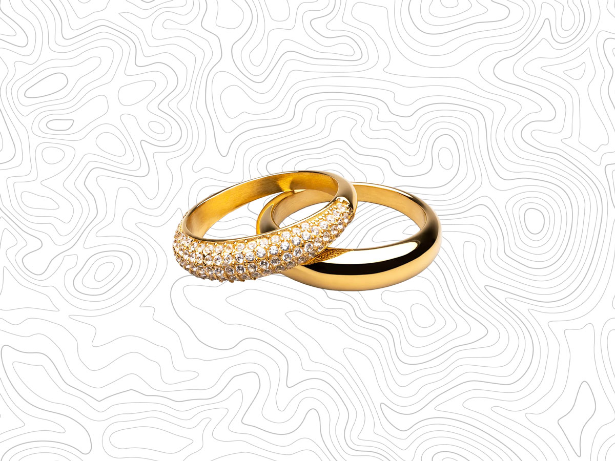 Two gold rings