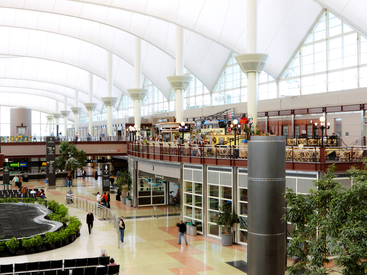 Interior of the Jepessen Terminal at Denver International Airport