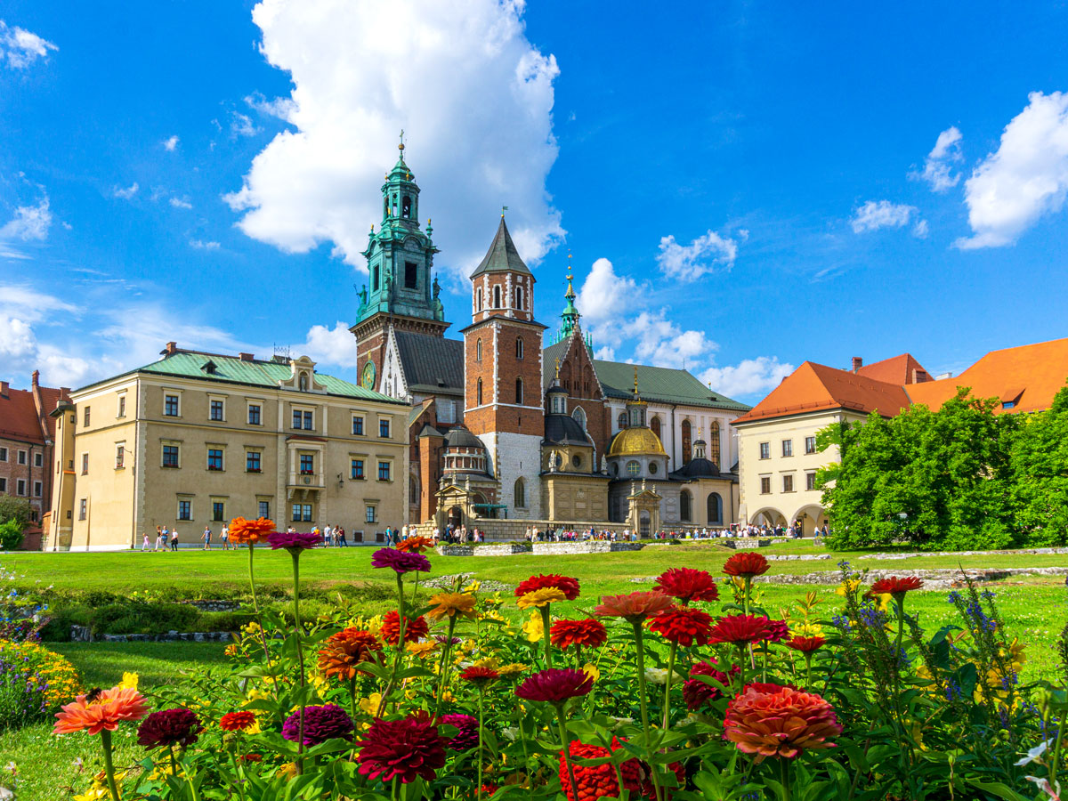 Wawel Royal Castle in Kraków, Poland