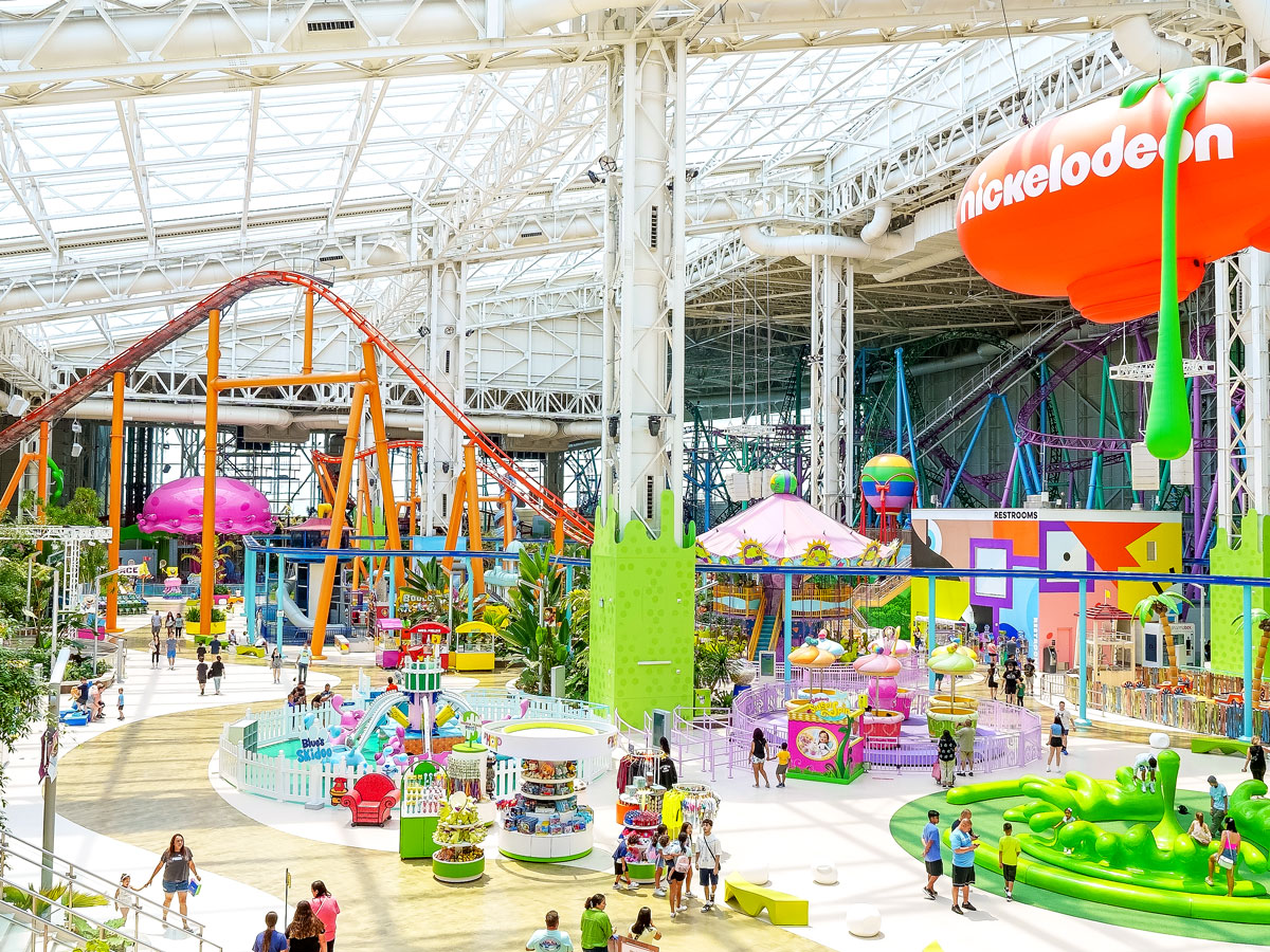 Nickelodeon Universe theme park inside New Jersey's American Dream Mall
