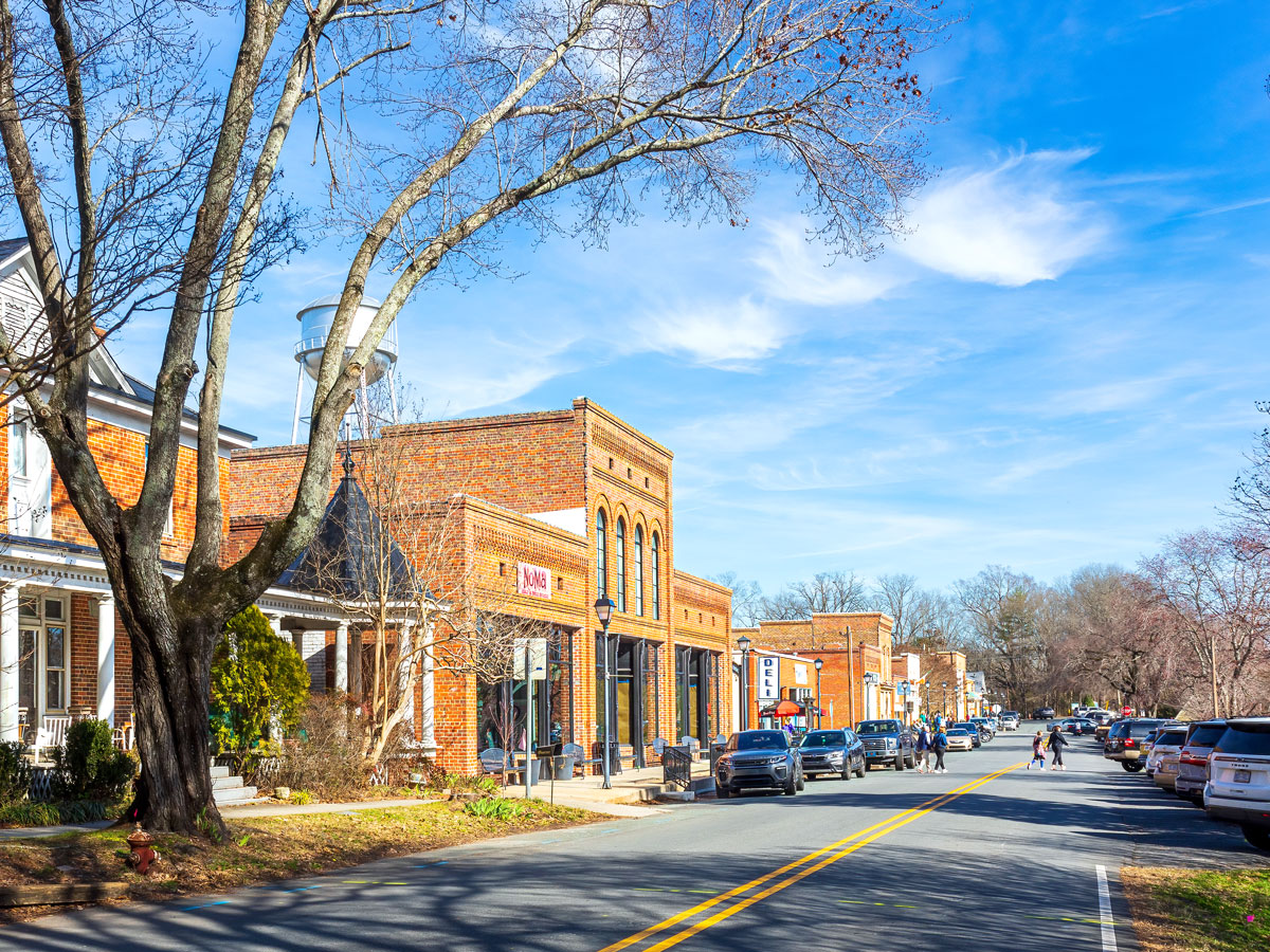Main Street in Waxhaw, North Carolina
