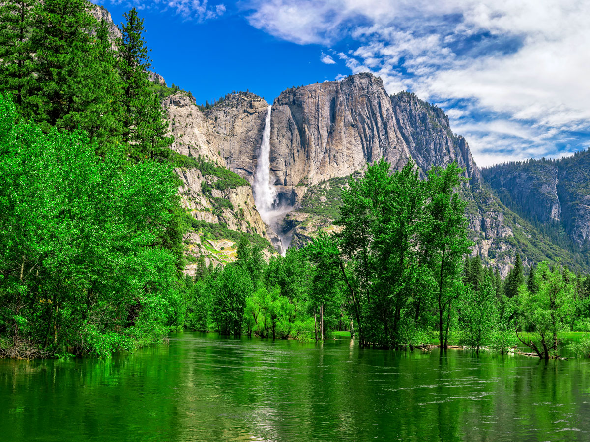 Merced River and Yosemite Falls