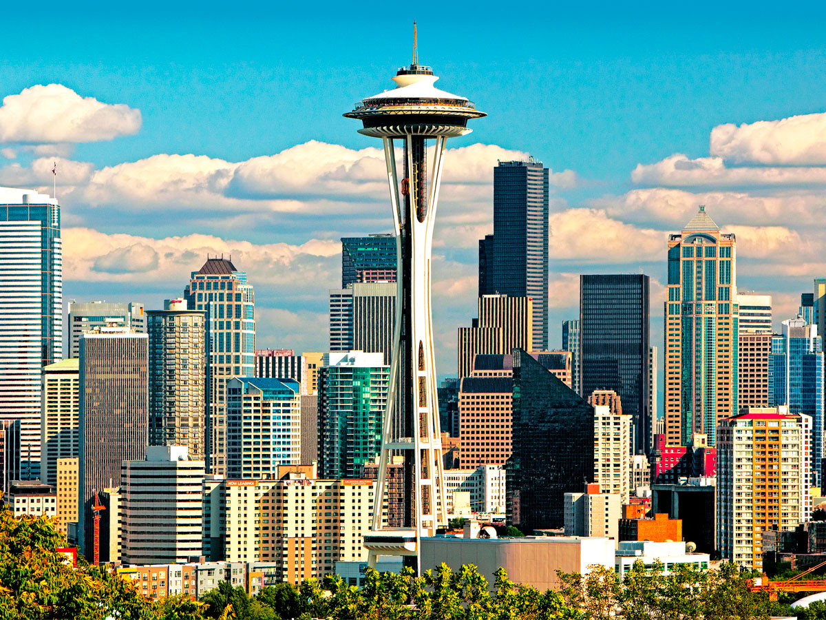 Space Needle and Seattle skyline