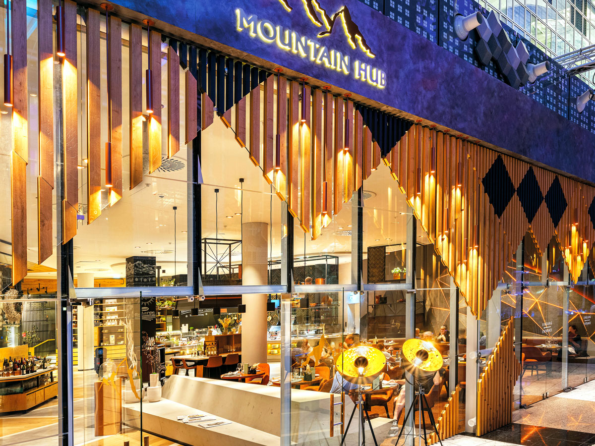 Mountain Hub Gourmet restaurant at Hilton Munich Airport