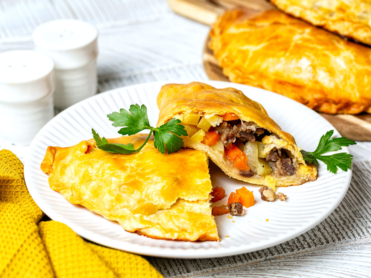 Plate of pasties, an Upper Peninsula specialty