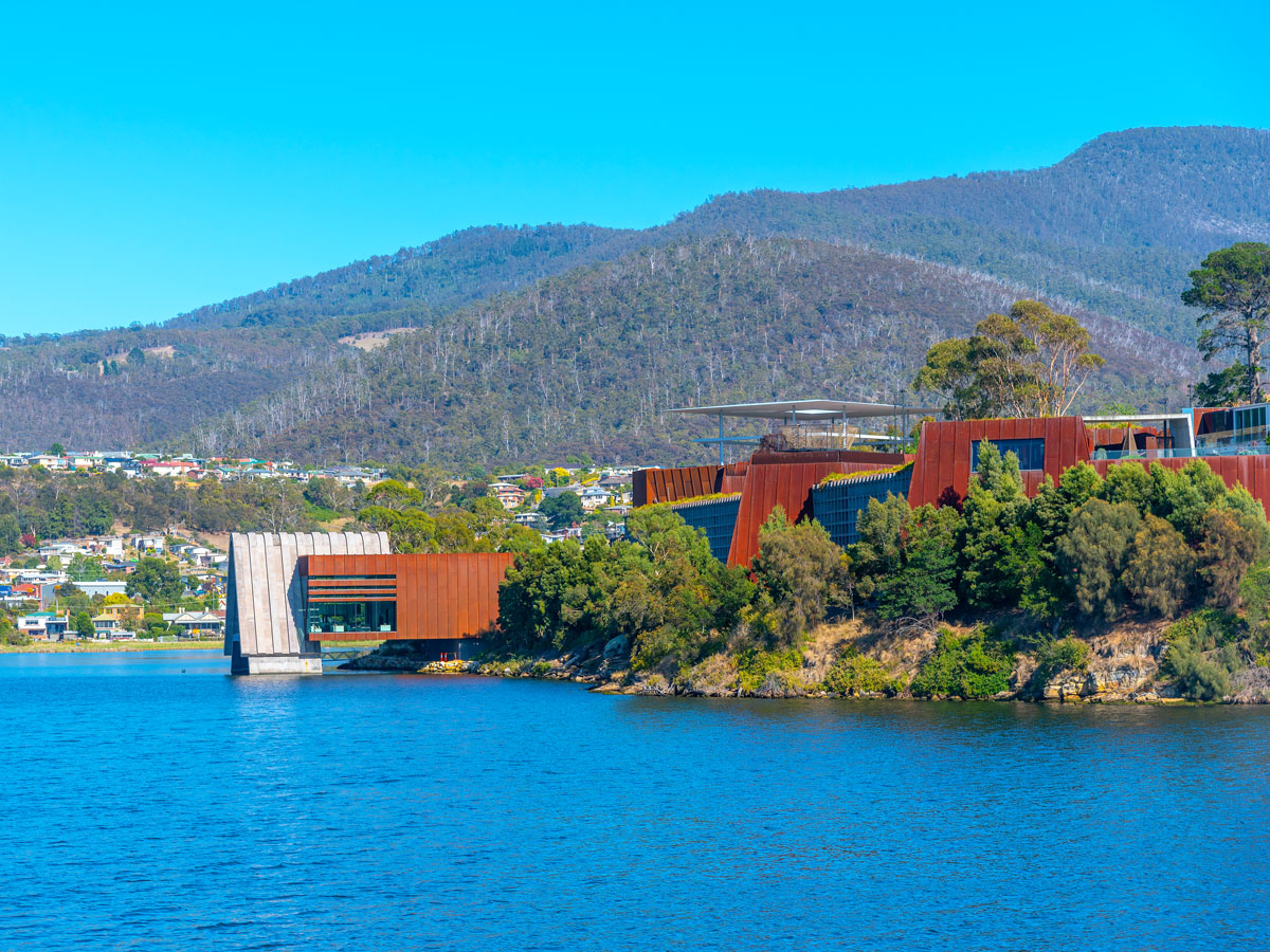 The Museum of Old and New Art on the coast of Tasmania