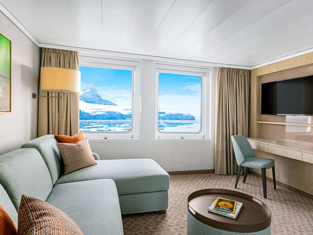 Antarctica cruise cabin on National Geographic Lindblad Expeditions ship