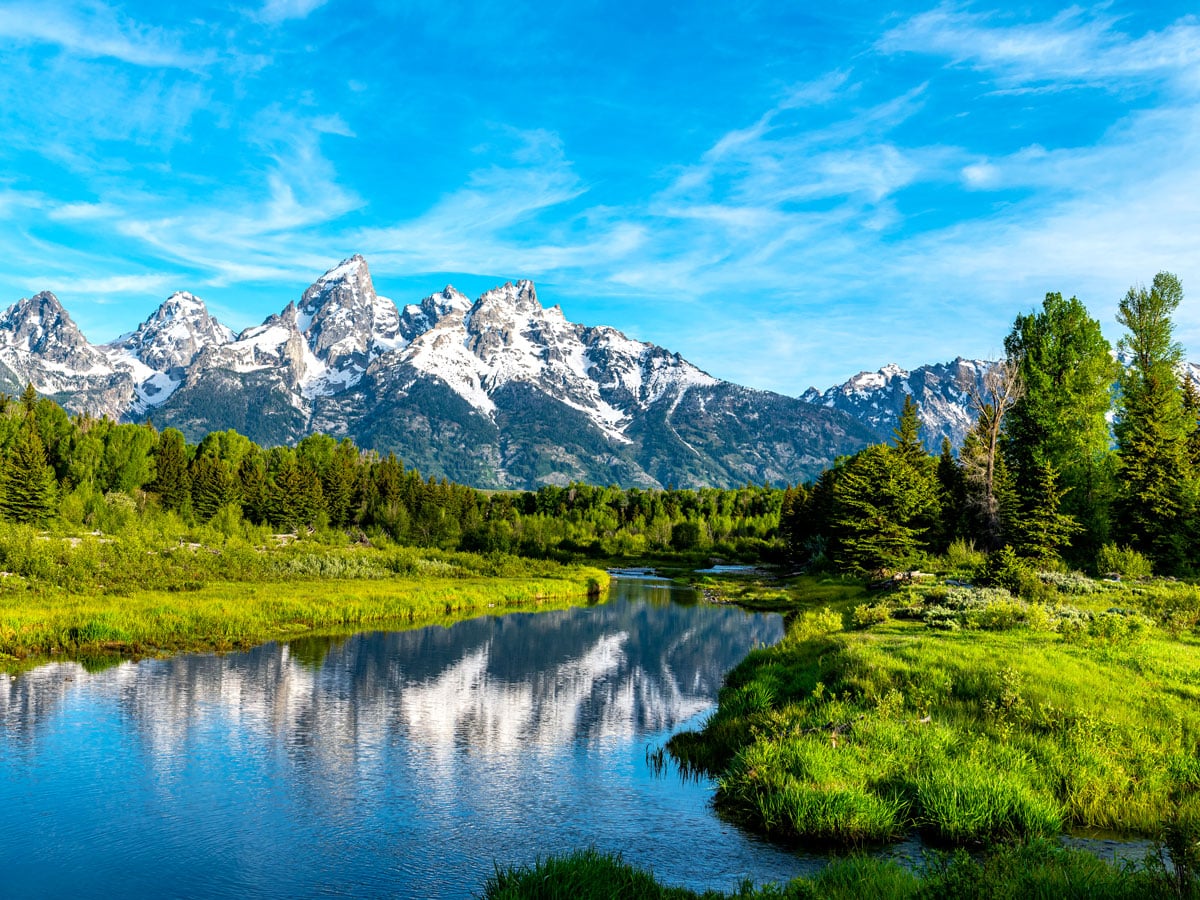 Landscape of Grand Teton National Park, Wyoming