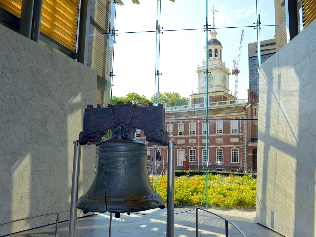 The Liberty Bell in Philadelphia, Pennsylvania 