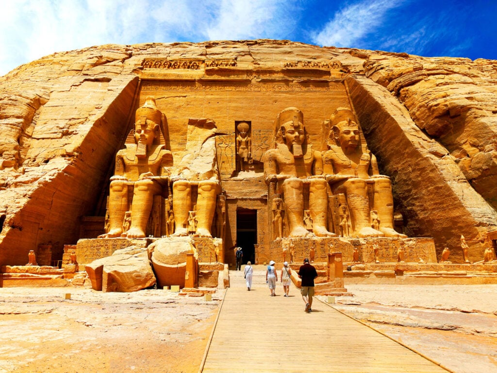 Abu Simbel archaeological site in Egypt 