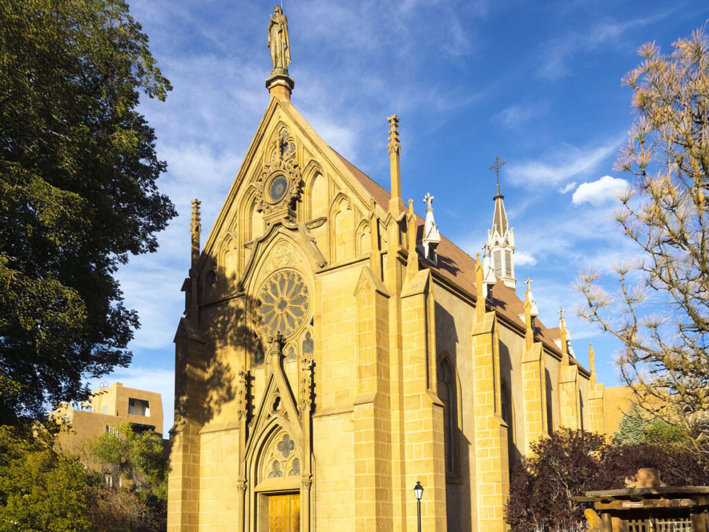 Exterior of Santa Fe's Loretto Chapel