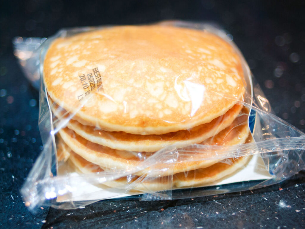 Bag of premade pancakes