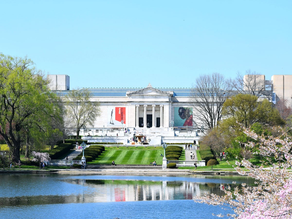Cleveland Museum of Art seen across Wade Lagoon