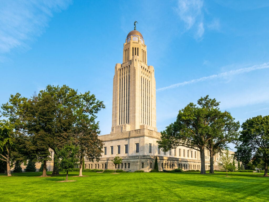 Nebraska State Capitol in Lincoln