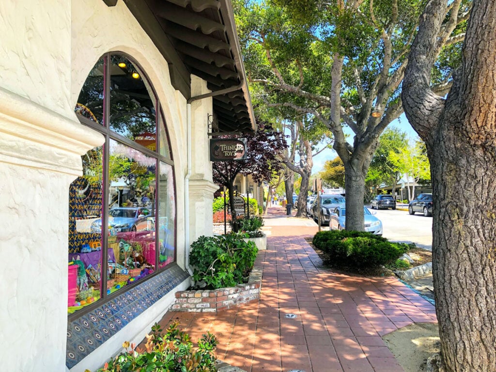 Downtown storefront in Carmel-by-the-Sea, California