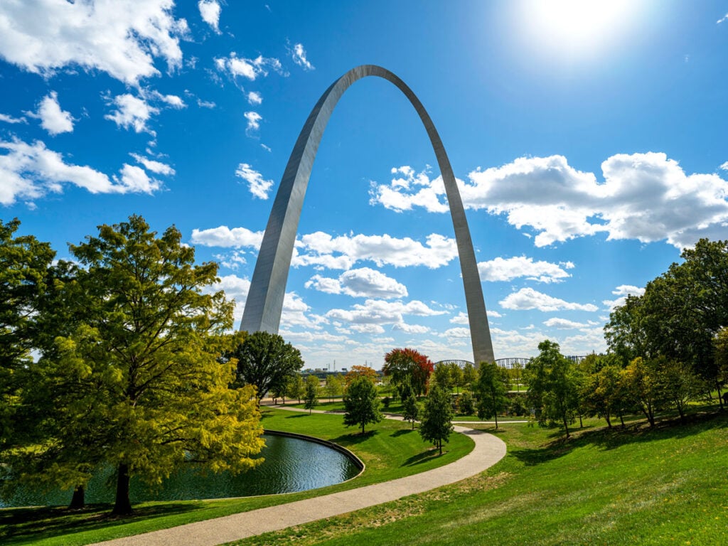 Gateway Arch in St. Louis, Missouri