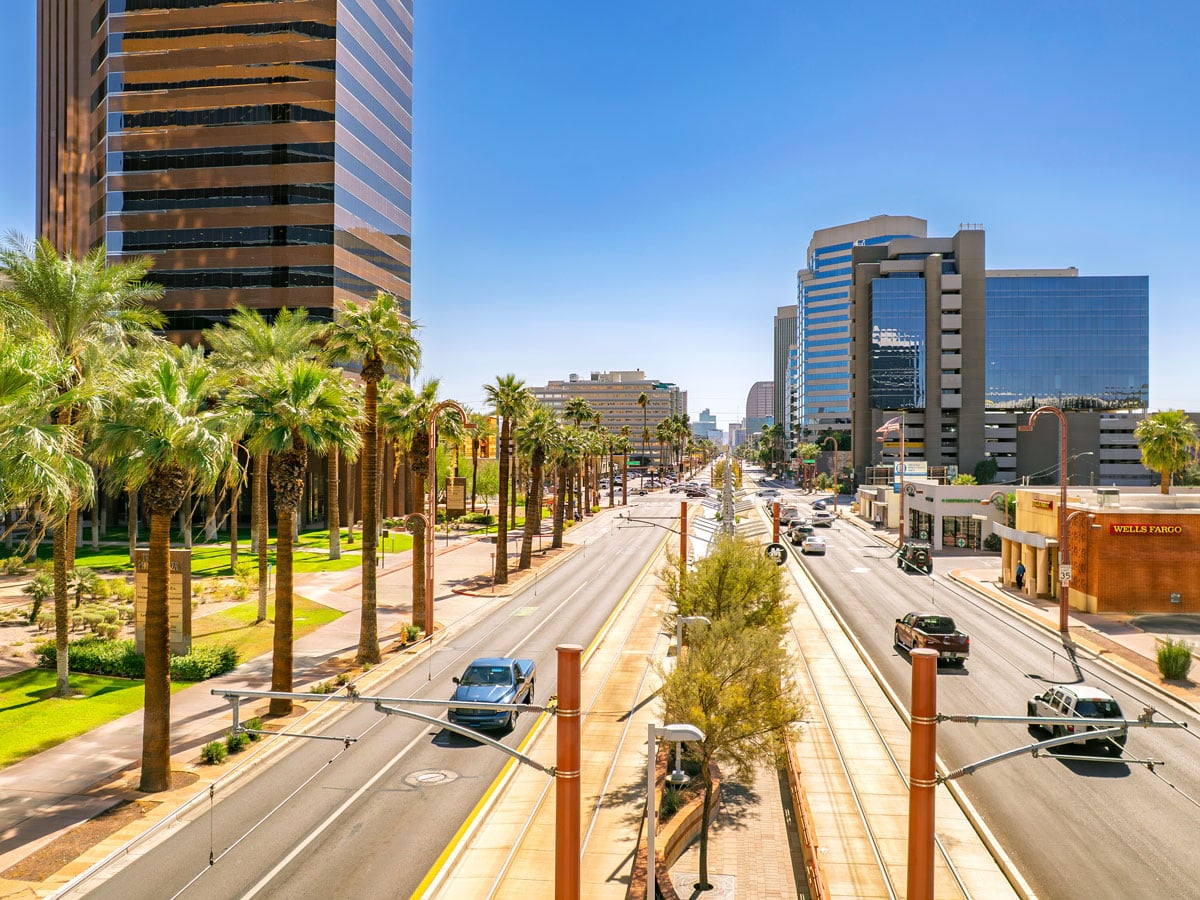 Cityscape of downtown Phoenix, Arizona